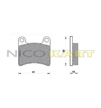 Pastiglia anteriore KZ compatibile LGK/INTREPID/PRAGA/KABS EVO08