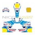 Kit adesivi telaio TOP KART 100-KF-KZ-OK-OKJ "TOP 17" per carene 506