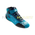 Stivaletto pilota OMP modello KS-3 colore blu/cyan